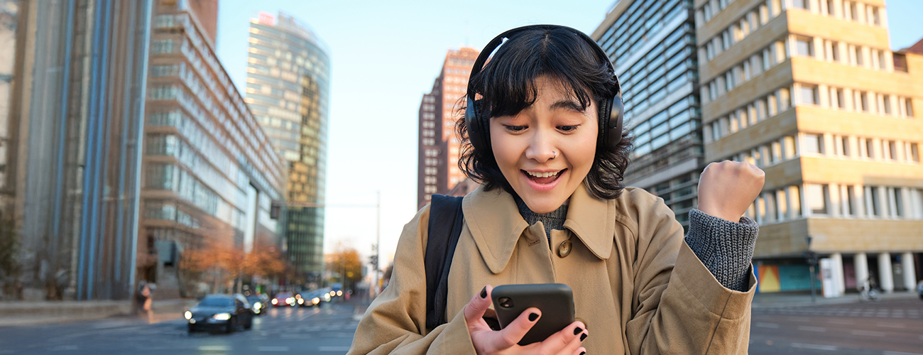an individual wearing Sony WH-1000XM5